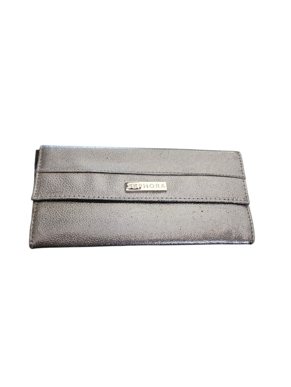 Sephora Silver Metallic Makeup Brush Case